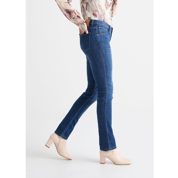 Performance Denim Mid Rise Slim Straight, sz 27X32 - Picture 2 of 6